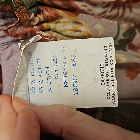 Vintage 1970s Floral Maxi Dress Joseph Ribkoff - Picture 6 of 6